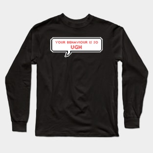 Your behavior is so ugh - Hyunjin - Stray Kids Long Sleeve T-Shirt